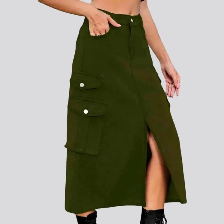 Front-slit long jeans
 for women | Jeans4you.shop