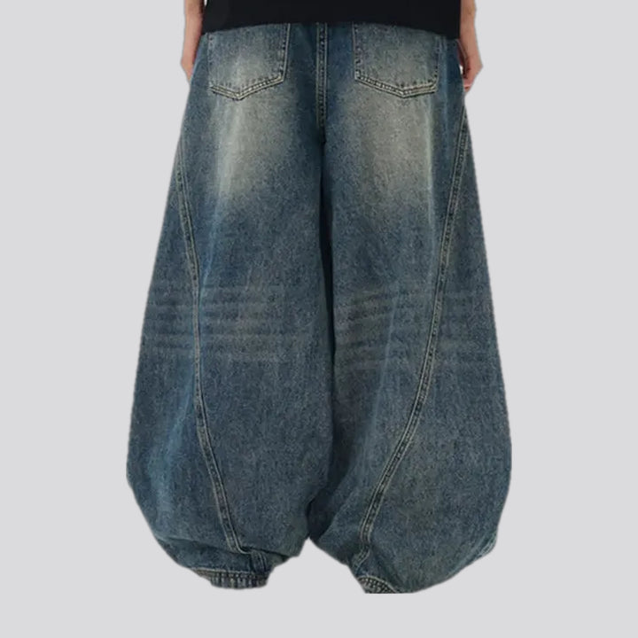 Retro faded men's jeans