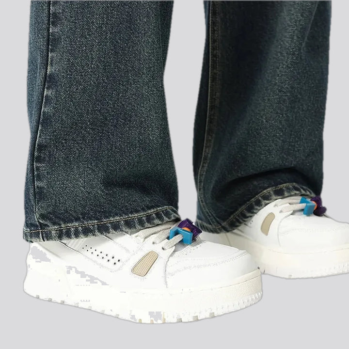 90s style faded men's jeans