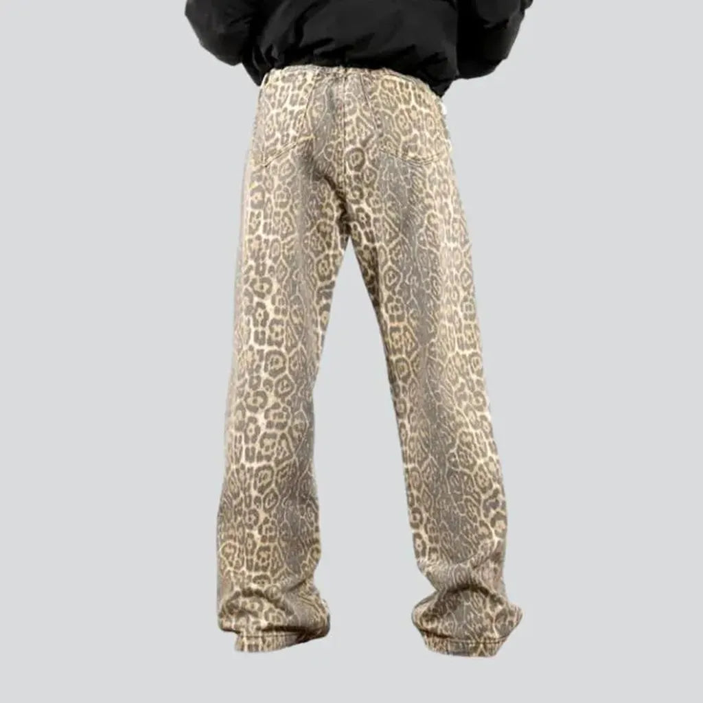 Baggy yellow jeans
 for women