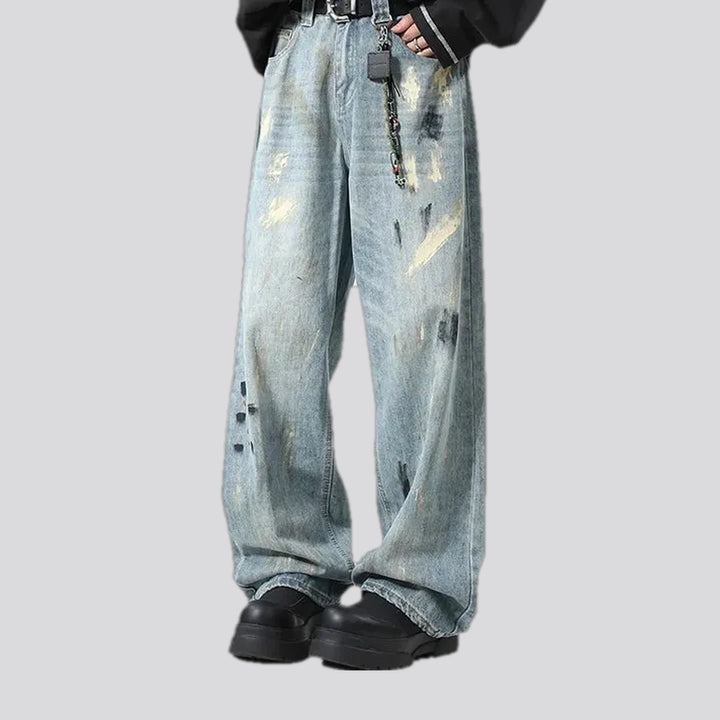 Medium Rise Painted Street Style Men's Jeans | Jeans4you.shop
