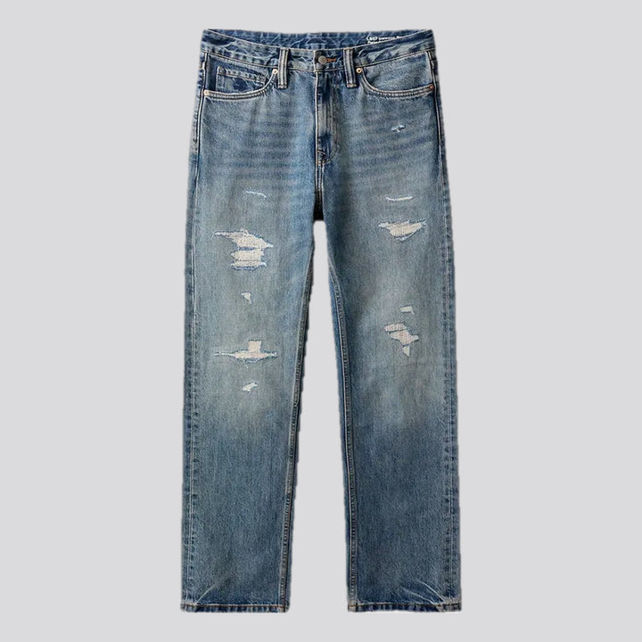 90s style straight fit men's jeans